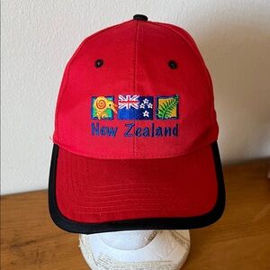 Red New Zealand Ball Cap by Prokiwi International